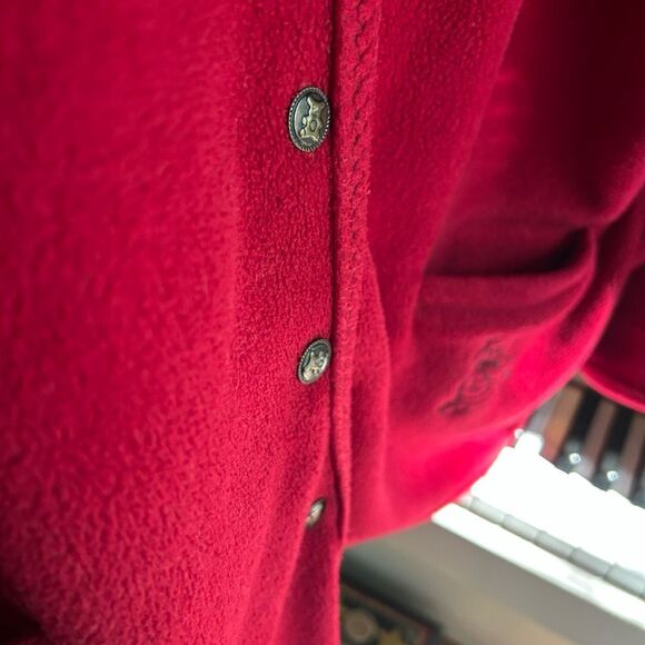 Vintage Y2K Transit Red Women's Cardigan Sweater Size L - Picture 11 of 16